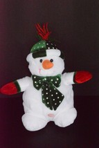 Snowman Plush Musical Stuffed Animal Doll Figure We Wish You A Merry Christmas  - £12.23 GBP