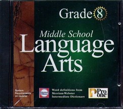 Middle School Language Arts Grade 8 CD-ROM for Windows - NEW in JC - £3.98 GBP