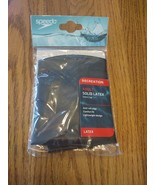 Speedo Adult Solid Latex Swim Cap, Black Anti Roll Edge Lightweight Design - €7,69 EUR