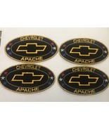 4 CHEVROLET APACHE SEW/IRON ON PATCH CHEVY LIKE A ROCK PICK UP TRUCK SIL... - $448.39 MXN