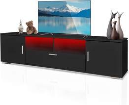 Houagi Led Tv Stand: A Contemporary Entertainment Center With Drawers Th... - $207.96