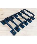 6 LARGE Cast Iron Handles Door Hardware Pull Gate Shed EASY GRIP Grasp B... - £34.59 GBP