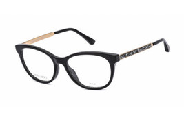 JIMMY CHOO JC202 0807 00 Black 52mm Eyeglasses New Authentic - £60.22 GBP
