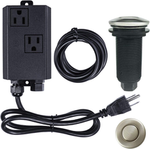 Garbage Disposal Air Switch Kit Dual Outlet Sink Top Waste Disposal Long... - $84.29 CAD