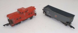 Lot Of 2 American Flyer Cars - 630 Caboose &amp; 632 Hopper - Notso Great Co... - £7.82 GBP