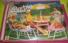 Barbie Doll Backyard Play set picnic 1989  - £43.96 GBP