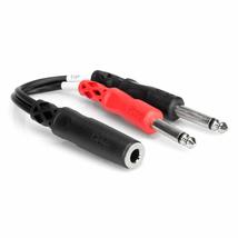 Hosa YPR-257 1/4&quot; TRSF to Dual RCA Stereo Breakout Cable - £7.23 GBP