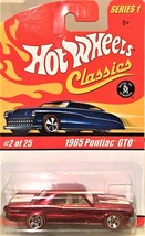HOT WHEELS CLASSICS - SERIES 1 - 1965 gold PONTIAC GTO HARDTOP - Redlines - £6.33 GBP