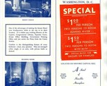 Senate Hotel  Brochure Washington DC 1930&#39;s  D Street On Historic Capito... - $21.75