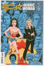 SIGNED Aaron Lopresti Variant Wonder Woman 77 Meets Bionic Woman #2 DC Dynamite - £13.23 GBP