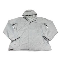 Columbia Jacket Large Gray Outdoor Lightweight Rain Parka Zip Hooded Coa... - $27.99