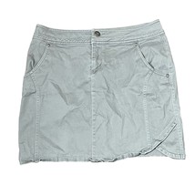 Ascend Casual Mini Skirt Pencil Stretch Gray Lined Tulip Hem Women Size 4 - £14.21 GBP