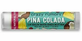 NEW Crazy Rumors Pina Colada Lip Balm with Shea Butter 0.15 oz 4.4 mL - £6.38 GBP