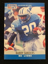 1990 Pro Set Pro Set Barry Sanders Detroit Lions #102 - £2.33 GBP