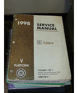 98 1998 Cadillac Catera Shop Service Repair Manual Volume 1 - £13.99 GBP