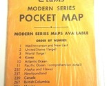 NOS Sealed Vtg 1950&#39;s Cram&#39;s Modern Series Pocket Map Greece Switzerland... - $15.32