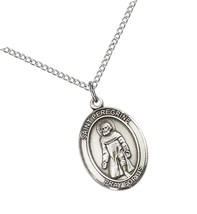 Sterling Silver 3/4 x 1/2-inch St. Michael the or - £181.16 GBP