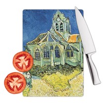 Vincent Van Gogh Church at Auvers : Gift Cutting Board Famous Oil Painting Art A - £22.92 GBP