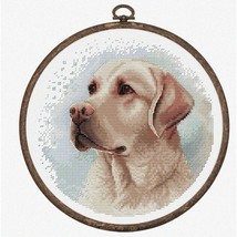 Labrador Love Cross Stitch Kit: Whimsical Hoop Embroidery Set for Adults - BC211 - £91.70 GBP