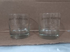 Two John Jameson, Irish Whiskey Gold Lettered Highball Glasses, 3.5&quot; Tall - $19.80