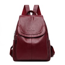 High Quality Leather Backpack Designer Bags for Women Fashionable Backpack Trave - £32.17 GBP