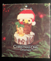 Hallmark Cards Christmas Ornament 1980 Christmas Owl Tree Trimmer Collection Box - £8.64 GBP