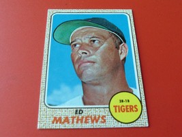 1968 Eddie Mathews Topps # 58 Tigers Baseball Nm / Mint+ Or Better !! - £96.62 GBP