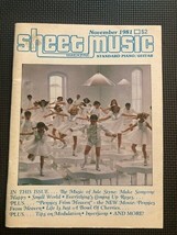 Vintage Sheet Music Magazine Piano/Guitar The Music Of Jule Styne - Nov 1981 - £3.55 GBP