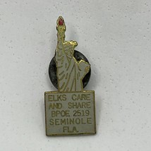 Seminole Florida Elks Lodge 2519 BPOE Benevolent Protective Order Enamel Hat Pin - £6.13 GBP