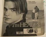 7th Heaven Tv Guide Print Ad David Gallagher TPA18 - £4.65 GBP