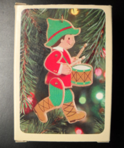 Hallmark Keepsake Christmas Ornament 1981 Drummer Boy Wood Moveable Boxed - £8.85 GBP