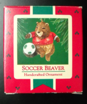 Hallmark Keepsake Christmas Ornament 1985 Soccer Beaver Handcrafted Boxed - £5.43 GBP