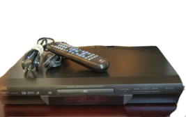 DVD &amp; CD Player Slim Design JVC Model XV-S300BK  Remote Cables - $22.98