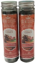 Scentsicles Spiced Pine Cones 6 Ct. (12 Total) Spiced Scented Ornaments Lot of 2 - $15.14