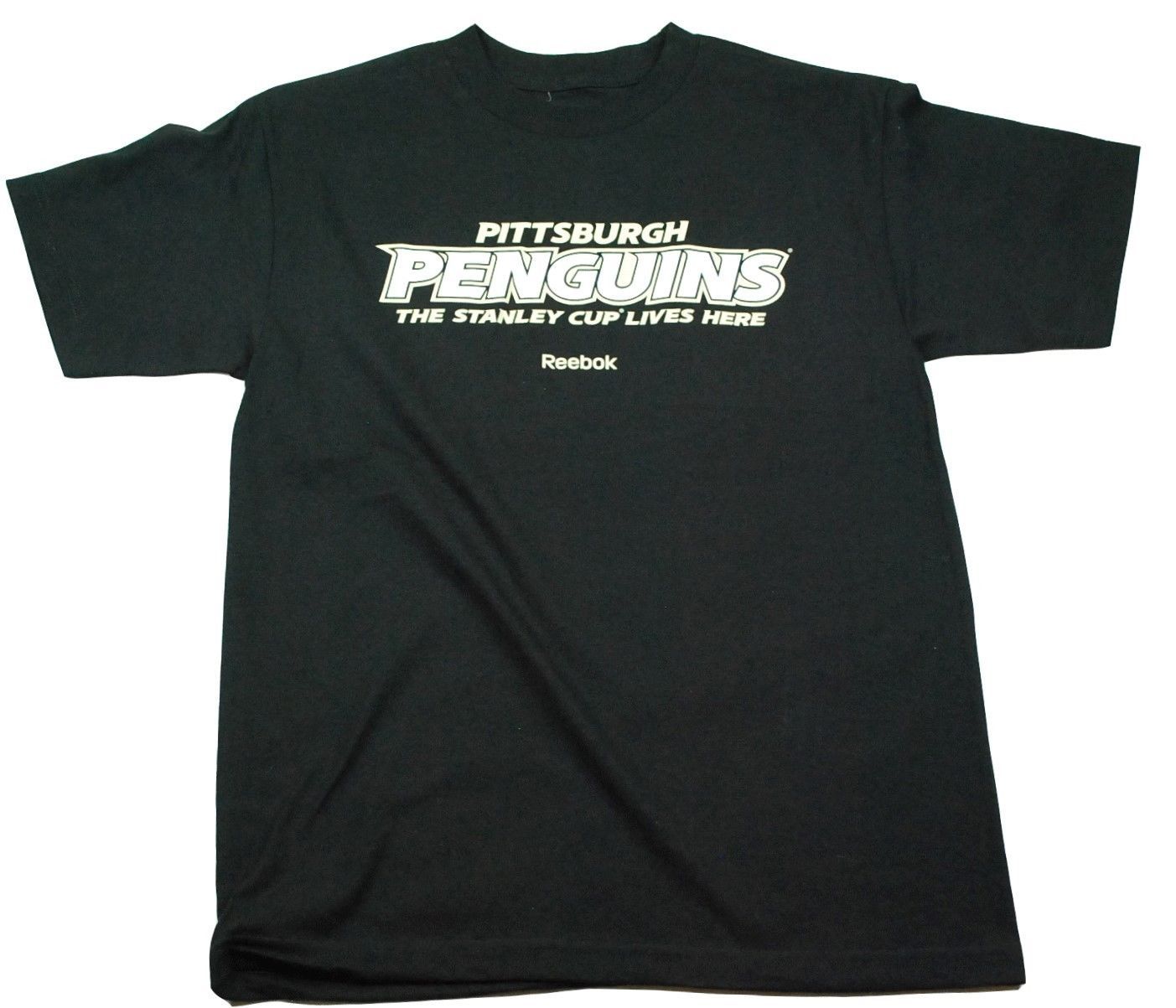 Primary image for Pittsburgh Penguins Reebok Stanley Cup Champions NHL Medium Hockey T-Shirt 