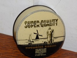 Vintage Old Dutch Super Quality Typewriter Ribbon Empty Tin - €37,89 EUR