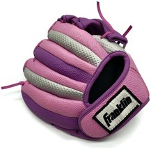 Franklin RTP 9N Pink &amp; Purple T-Ball Glove Right Hand Throw Glove - $11.64