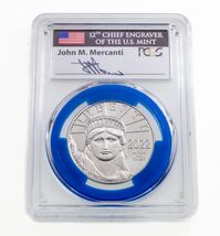 2022 P$100 Platinum Statue of Liberty FDOI Mint Engraver Series PCGS MS70 - $4,769.27