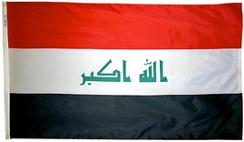 Iraq - 4'X6' Nylon Flag (2008) - £94.68 GBP