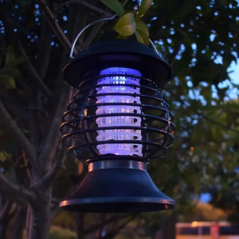 Solar Powered Mosquito Trap Cordless Garden Lamp For Mosquitoes/Moths/Flies - $12.90