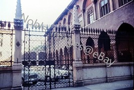 1967 Lodge of Consiglio Exterior View Gate Cars Verona Italy Ektachrome Slide - £2.79 GBP