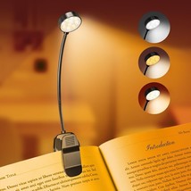 Rechargeable Book Reading Light Lamp, LED Book Light 3 Hours Runtime - $14.55