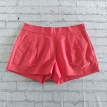 J Crew Shorts Womens 6 Pink Coral Pleated Pockets Chino Dressy Shorts Side Zip - £19.86 GBP