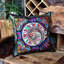 Embroidery Cushion Cover Pillow Case Vintage Flower Pattern P4 - £16.11 GBP