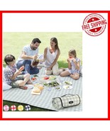 Extra Large Foldable Picnic Blanket 80&#39;&#39;x80&#39;&#39; - Machine Washable &amp; Skin-... - €42,75 EUR