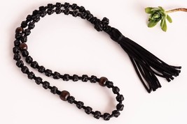 50 knots black KOMBOSKINI with wooden beads Religious Eastern prayer rope easter - £18.31 GBP