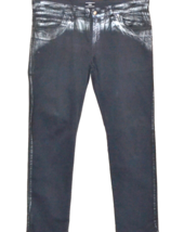 Verri Casual Mens Dark Gray Cotton Italy Dye  Shiny Pants Size US 38 EU 54 - $60.80