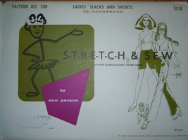 Vintage Stretch &amp; Sew Ladies Slacks and Shorts Pattern #700 - £5.49 GBP