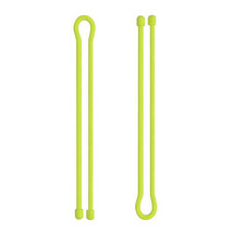 Nite Ize Gear Tie Reusable Rubber Twist Tie 12&quot; (2Pk) - Neon Yellow - £18.74 GBP