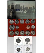 FINE US COINS 2007  S&amp;D UNC MINT 28COINS/1902-1921 SIL QUARTER1930/ 1945... - $24.99